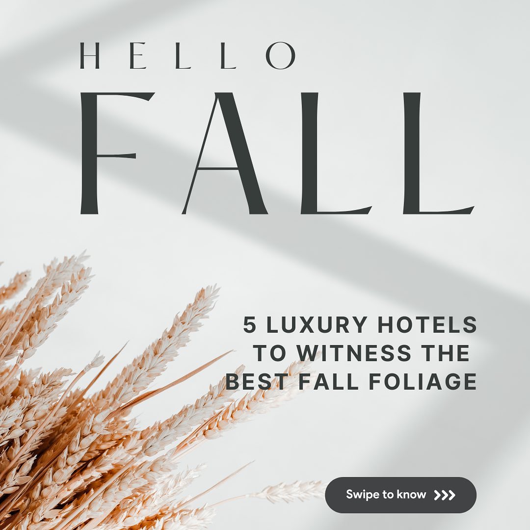 🍂 Embrace the beauty of autumn in the USA! Discover our top 5 luxury hotels for an unforgettable fall foliage experience