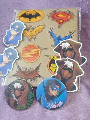 packing a big order! someone got everything DC i currently offer (there will be more) and two of each sticker... great t