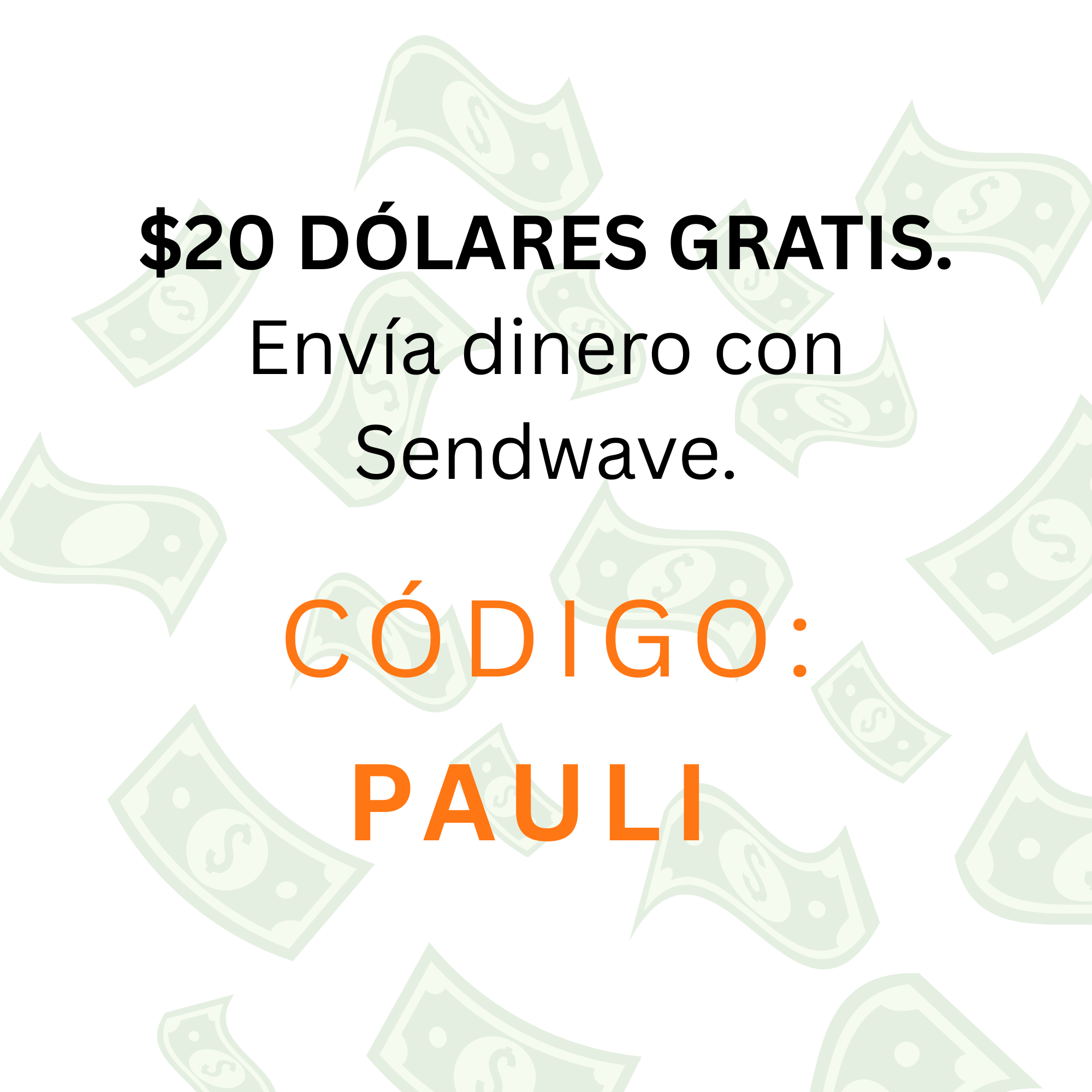 $20 DÓLARES GRATIS. Envía dinero con Sendwave. Código: PAULI thumbnail
