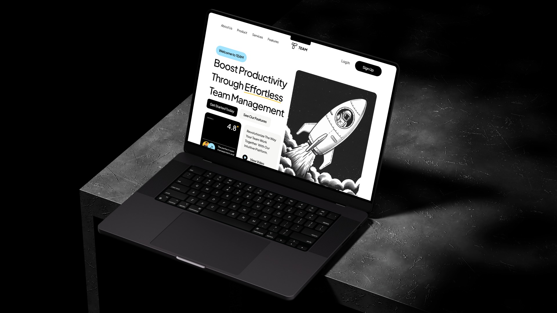 TEAM | Saas Landing Page Design  thumbnail