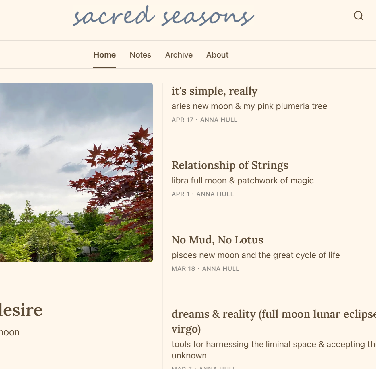 ☯︎ subscribe to sacred seasons thumbnail