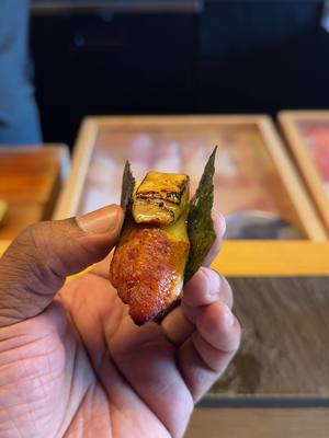 eel & foie gras 🍣🍶 #sushi #sake #omakase #sushixsake 