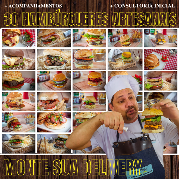 Hambúrgueres Artesanais  - Régis Ponte na Cozinha | Hotmart thumbnail