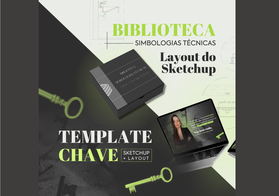 [ COMBO ] TEMPLATE CHAVE + BIBLIOTECA SIMBOLOGIAS thumbnail
