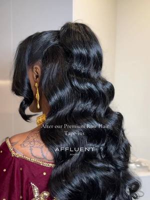 Our gorgeous bride opted for our premium Tape-ins isntead of the Michelle Unit for a more natural, and long lasting inst