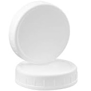 white mason jar lids(18pcs) thumbnail