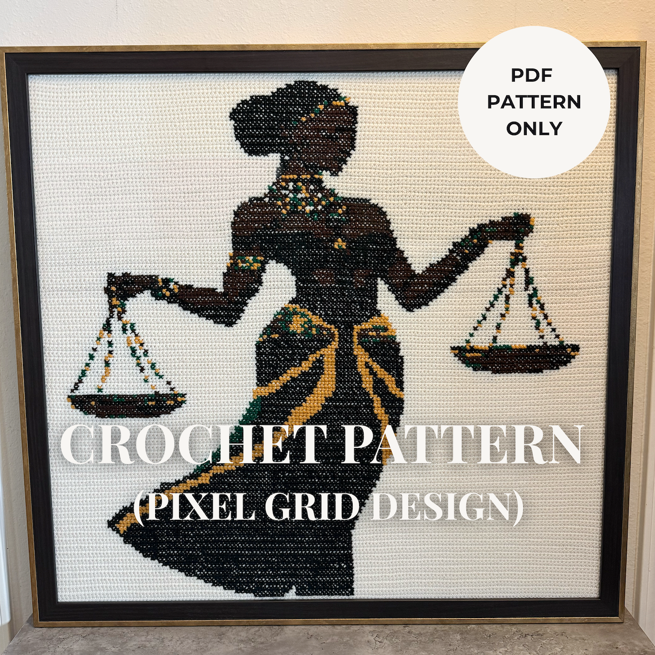 Queen Shay Pixel Grid Pattern (PDF) thumbnail