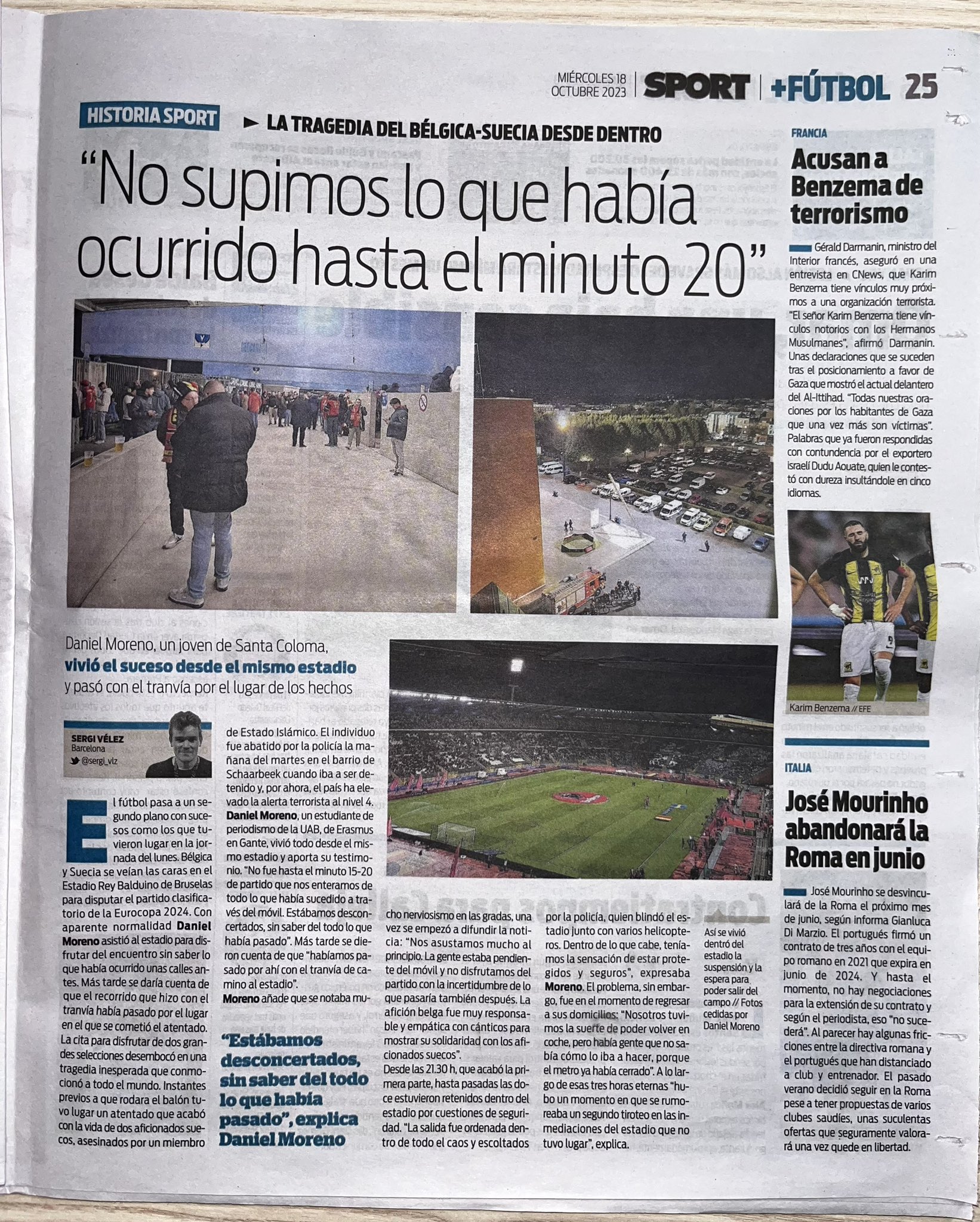 Cobertura atentado Bélgica: La tragedia del Bélgica-Suecia desde dentro thumbnail