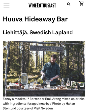 Huuva Bar, 1 of 5 most remote. Wine Mag. thumbnail