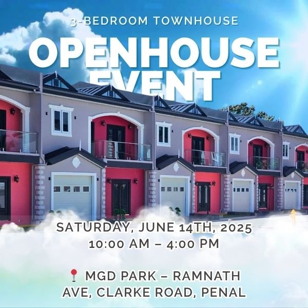 🏠 Exclusive Open House – 📍 MGD Park – Ramnath Ave, Clarke Road, Penal -  SATURDAY 14th JUNE 2025 @ 10am to 4pm thumbnail