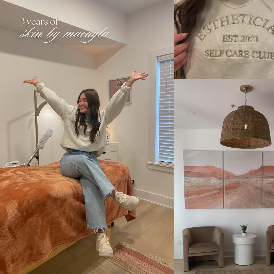 T H R E E years of Skin by Macayla, i truly can’t believe it! 16 year old Macayla who had dreamt of becoming an esthetic