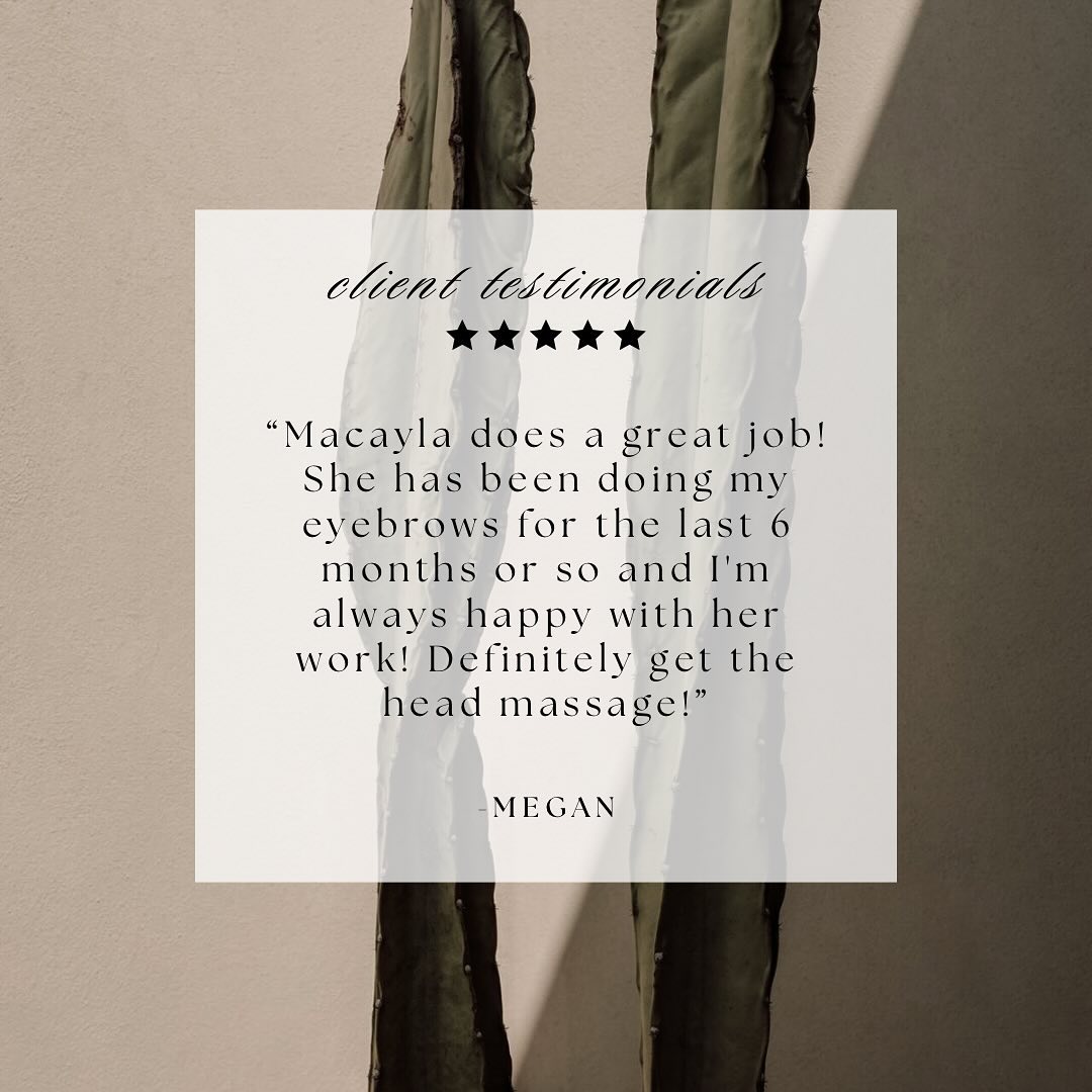 thank you to everyone who takes the time to leave a review after your service! 🫶🏼🌵✨

#skinbymacayla #esthetician #lakeno