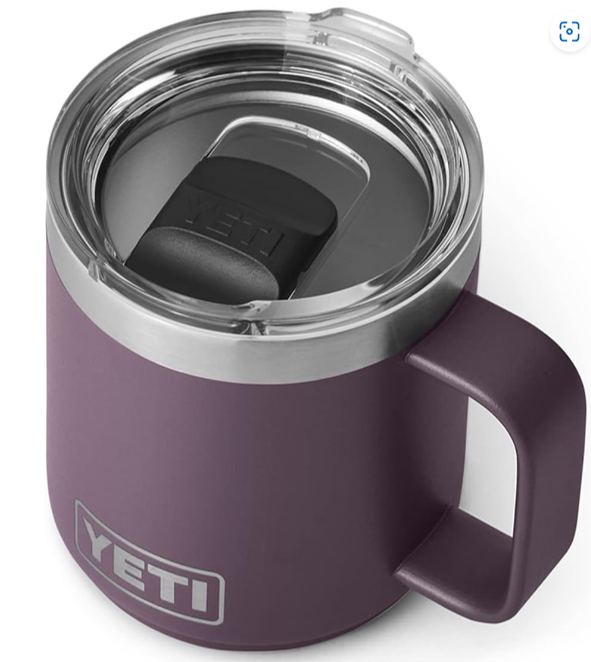 Amazon.com: YETI Rambler 10 oz Stackable Mug, Vacuum Insulated, Stainless Steel with MagSlider Lid, Nordic Purple : Home & Kitchen thumbnail