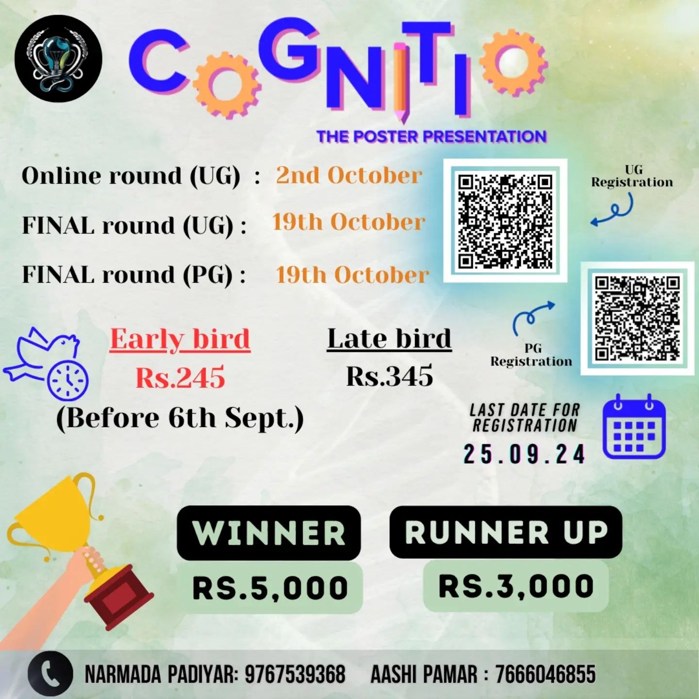 *⚕️ SETH GSMC & KEMH⚕️ & ✨CONFLUENCE,2024✨*
 Presents to you

*📜 COGNITIO:THE POSTER PRESENTATION COMPETITION📜*

_💫Your 