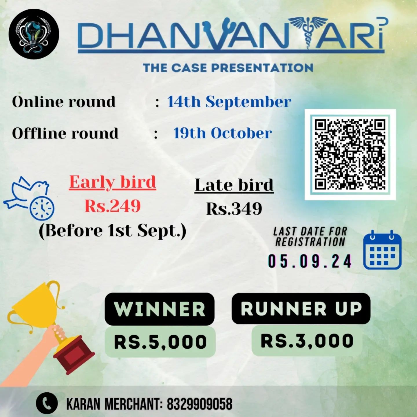 ✨CONFLUENCE 2024✨; Presents to you:
🤩DHANVANTARI - The UG Case Presentation🤩

The ultimate pulpit to sharpen your presen