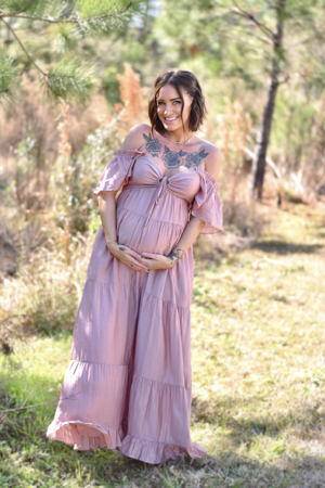 Agatha Maxi Dress | Dusty Mauve thumbnail