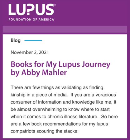 lupus.org: my book recs thumbnail