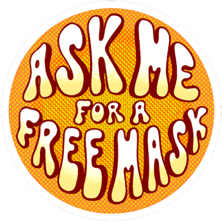 “ask me for a free mask” designs thumbnail