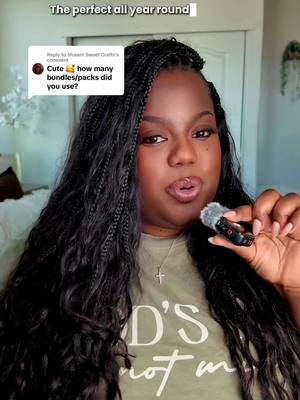 Replying to @Shawni Sweet Crafts I used 7 packs girl but I gotta big head lol @ygwigsus #ygwigs #crotchetbraids #protec