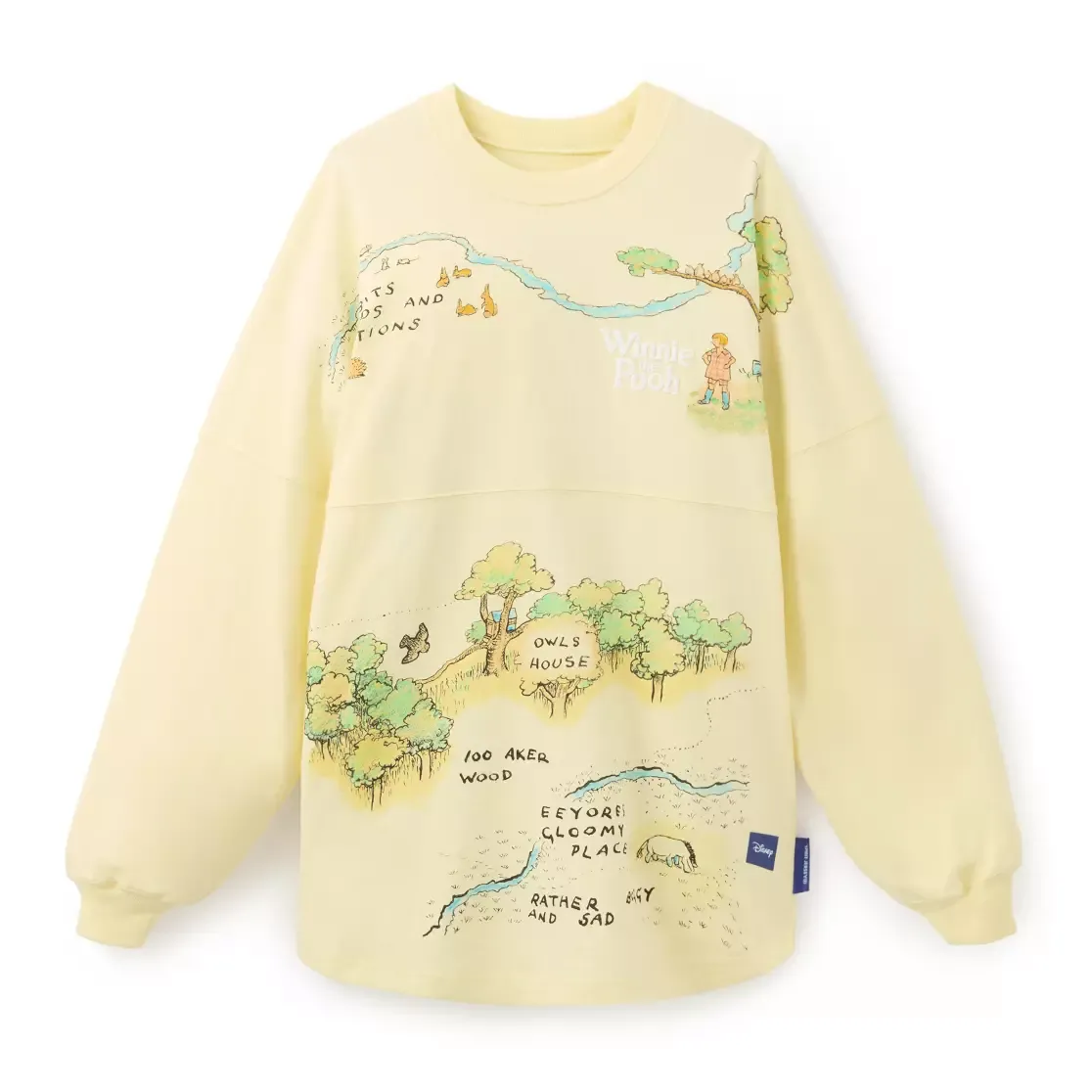 Disney Winnie The Pooh And Friends Hundred 100 Acre Woods Spirit Jersey Map thumbnail