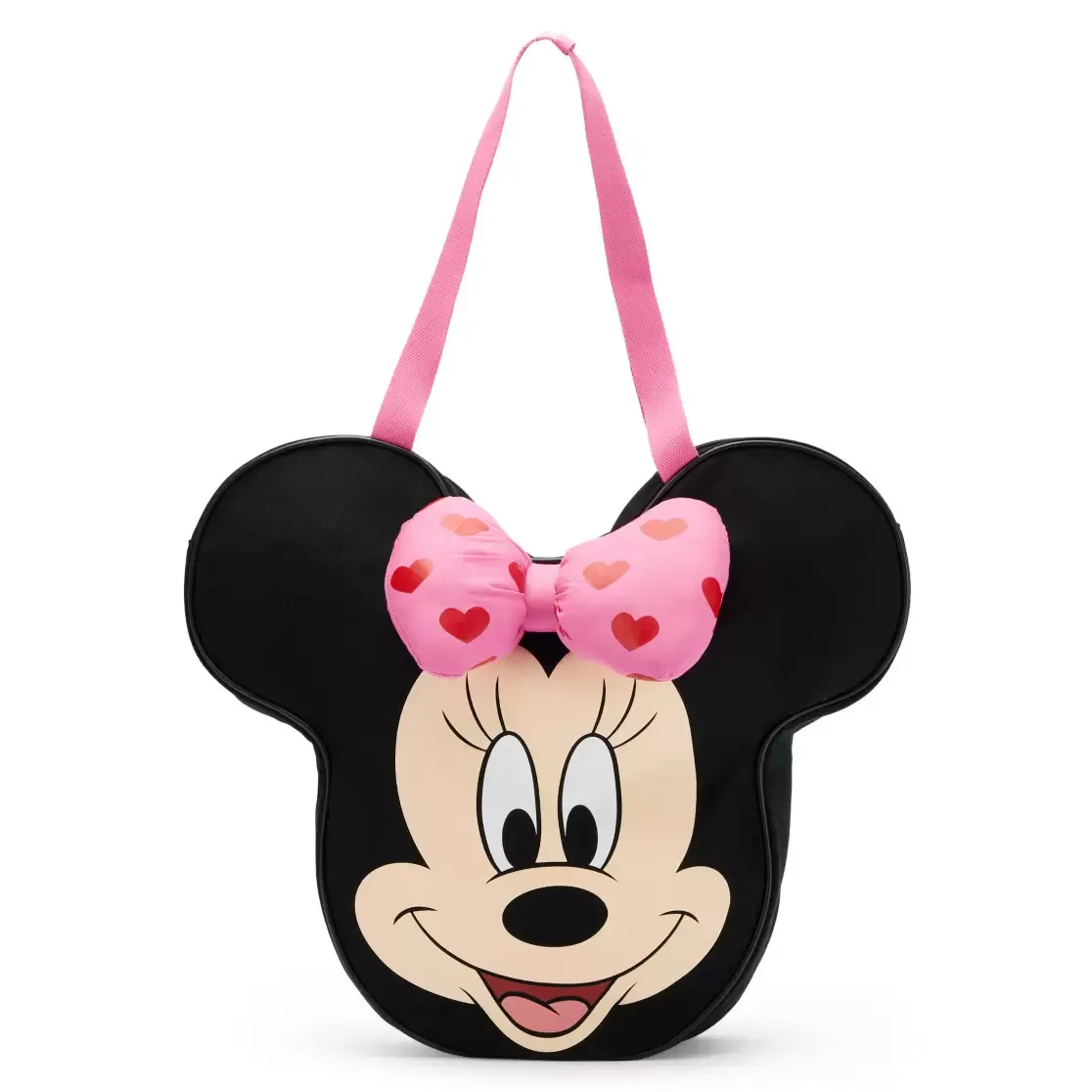 Disney Minnie Mouse Valentine's Day Hearts Bow Big Face Tote Bag thumbnail