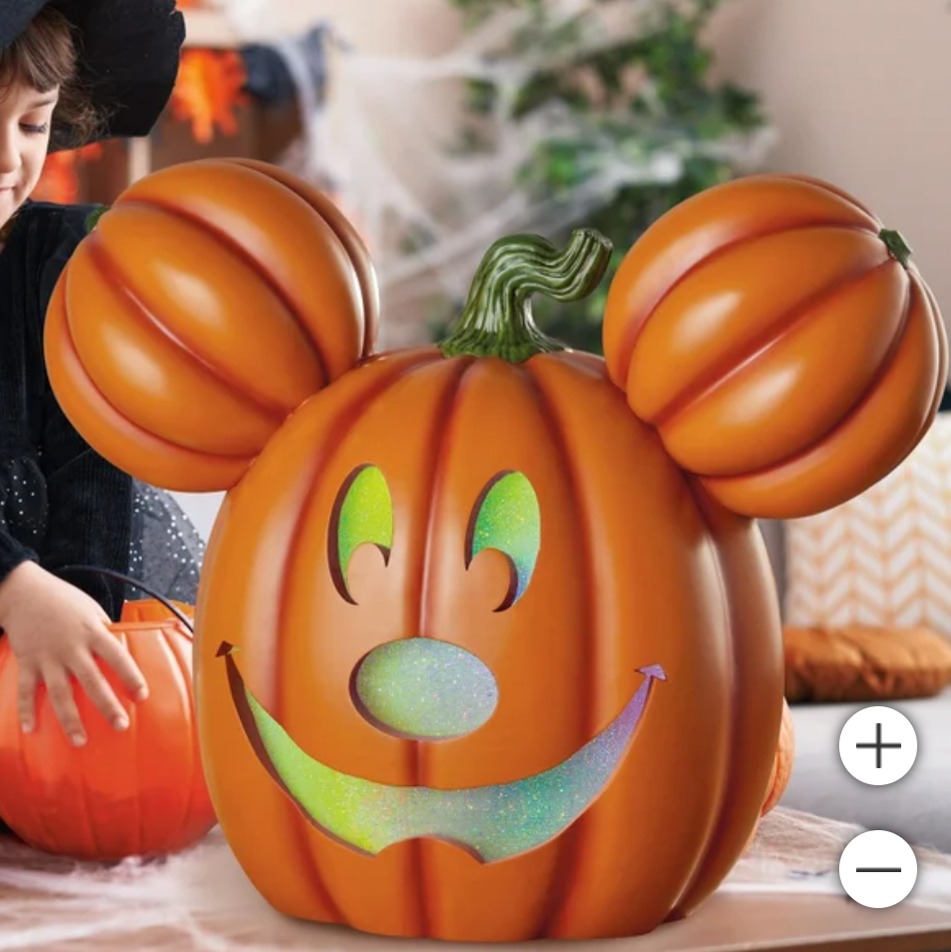 DISNEY Mickey Mouse Light Up Pumpkin Jack-O-Lantern Costco thumbnail