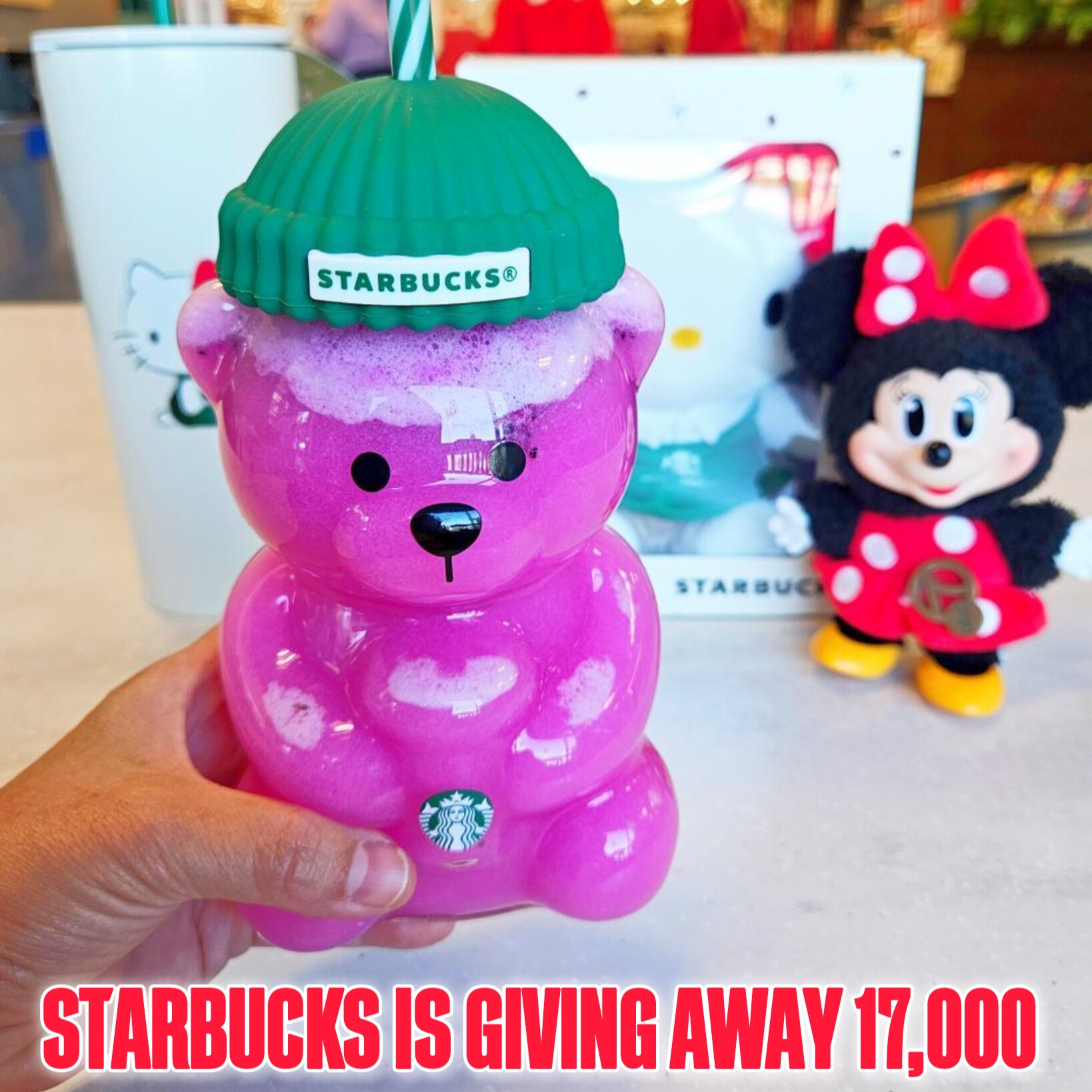 Buy Starbucks Bearista Cup Bottle Glass DUPE Great Quality Half Price Sale!  thumbnail