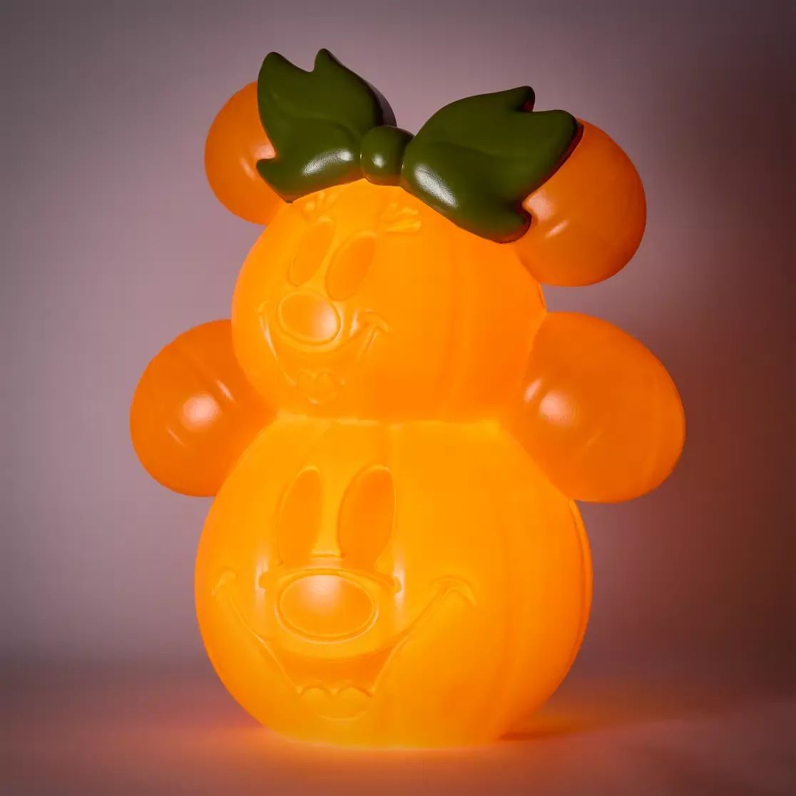 Mickey and Minnie Mouse Halloween Pumpkin Light-Up Decor Figure Lantern thumbnail