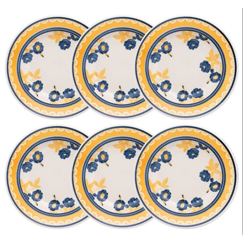 Jogo de Prato Fundo em Cerâmica Oxford Biona com 6 unidades thumbnail