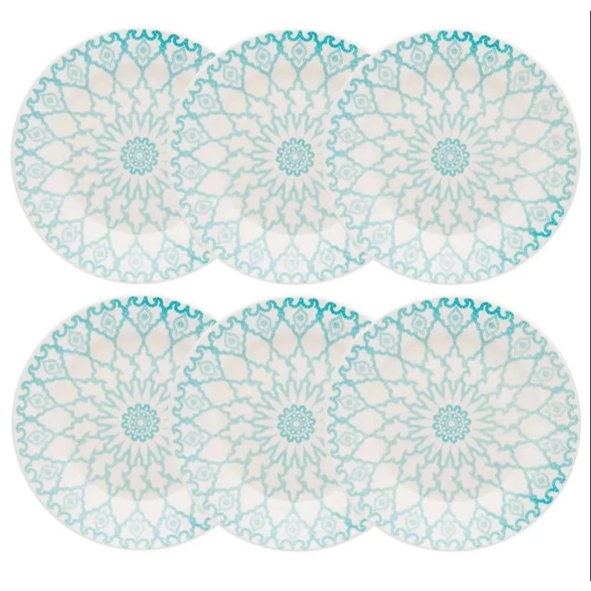 Jogo de Prato Fundo em Cerâmica Oxford Biona com 6 unidades thumbnail