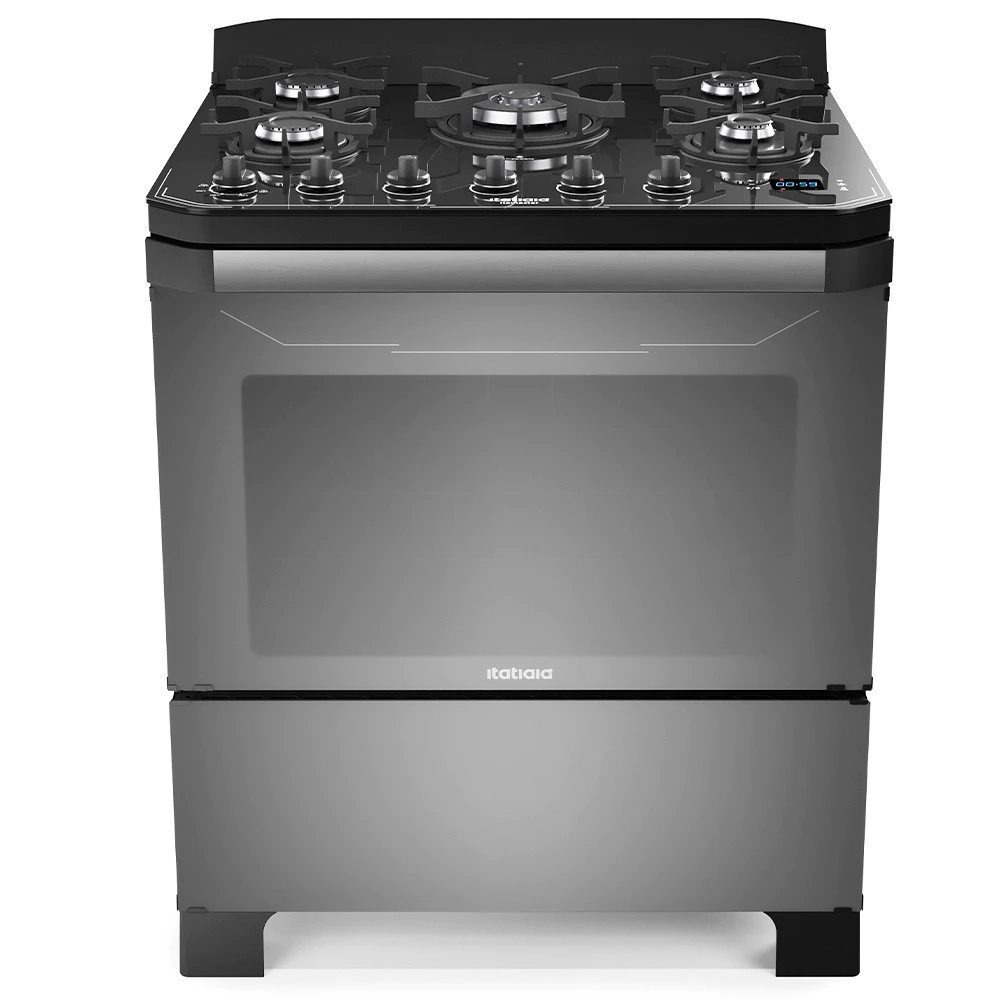 Fogão 5 Bocas Itatiaia Itamaster Reflecta Tripla Chama com Painel Touchscreen e Timer Digital thumbnail