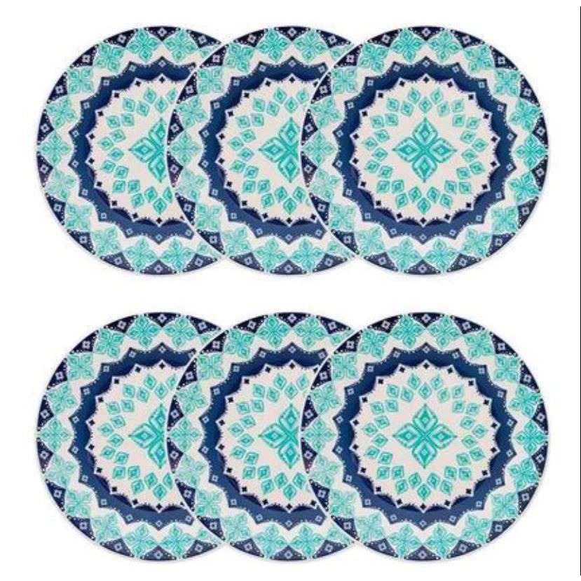 Jogo de Prato Fundo em Cerâmica Oxford Biona com 6 unidades thumbnail