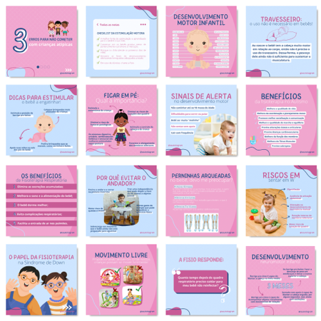 Pack Canva Fisioterapia Infantil  thumbnail