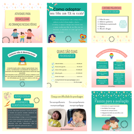 Pack Canva Neuropsicopedagogia  thumbnail