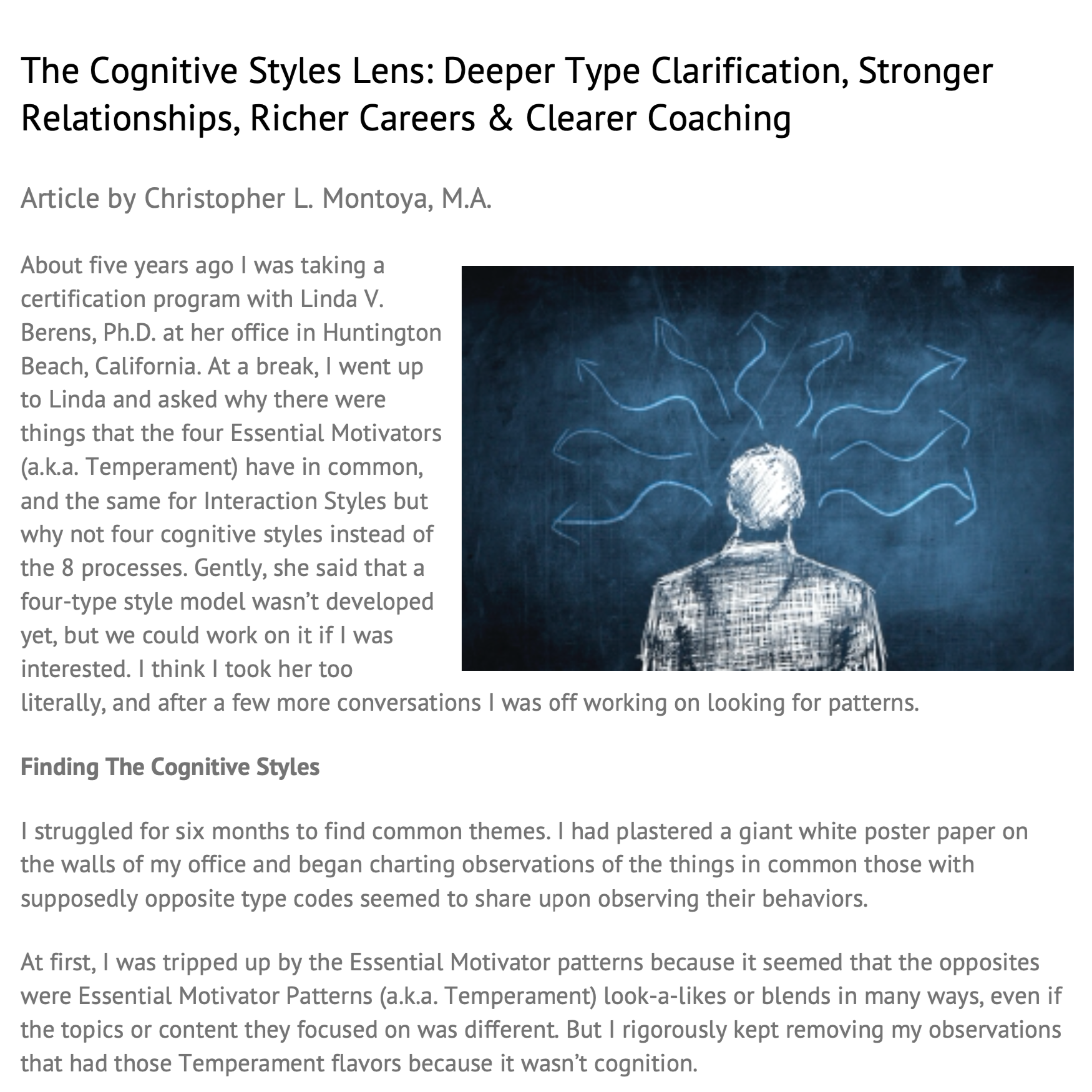 MBTI: Intentional Styles + Coaching Article thumbnail