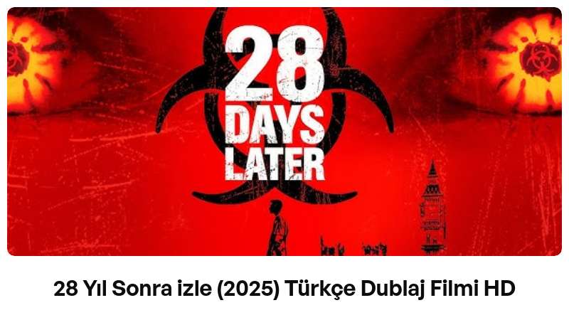 28 Yıl Sonra izle (2025) Türkçe Dublaj Filmi HD | Built with Prezo thumbnail