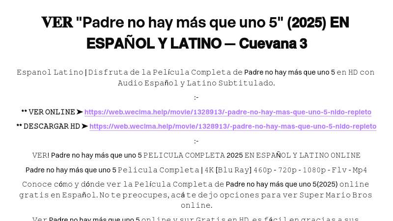 𝐕𝐄𝐑 "Padre no hay más que uno 5" (𝟮𝟬𝟮𝟱) 𝗘𝗡 𝗘𝗦𝗣𝗔Ñ𝗢𝗟 𝗬 𝗟𝗔𝗧𝗜𝗡𝗢 — 𝗖𝘂𝗲𝘃𝗮𝗻𝗮 𝟯 | Built with Prezo thumbnail