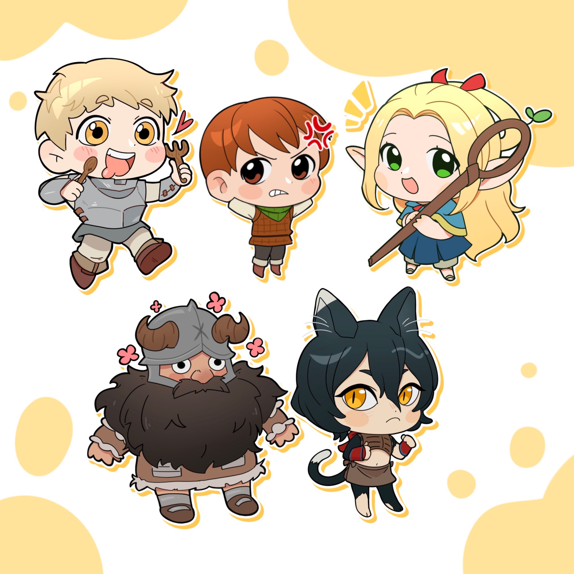 Delicious in Dungeon Acrylic charms PREORDER thumbnail