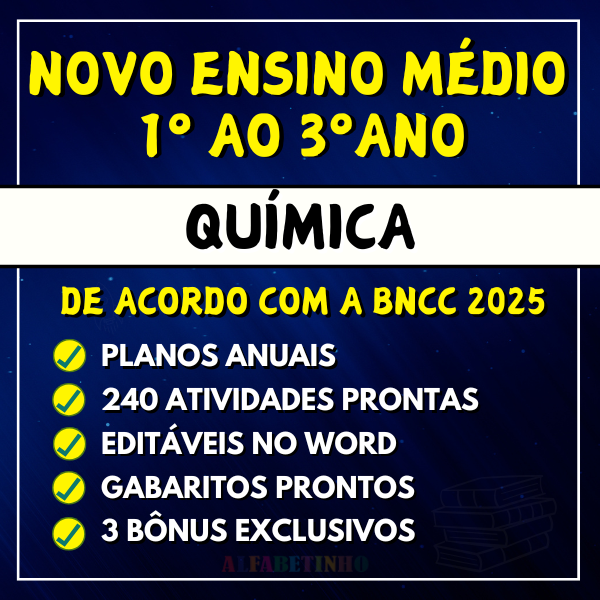 QUÍMICA - Planejamentos e Atividades - Novo Ensino Médio 2025 thumbnail