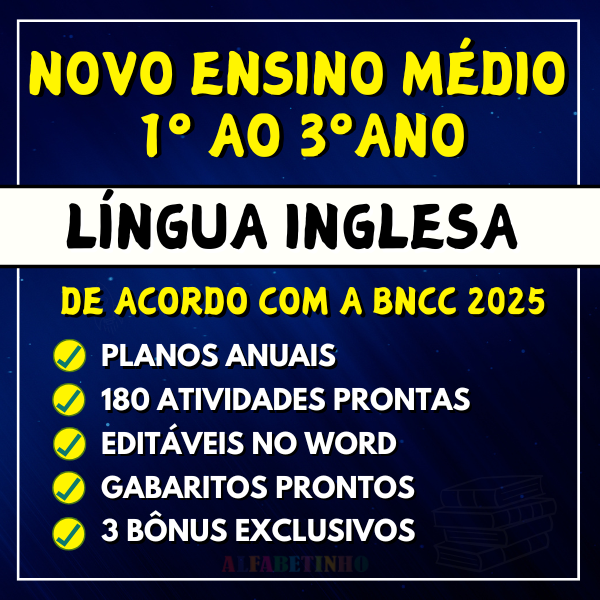 LÍNGUA INGLESA - Planejamentos e Atividades - Novo Ensino Médio 2025 thumbnail