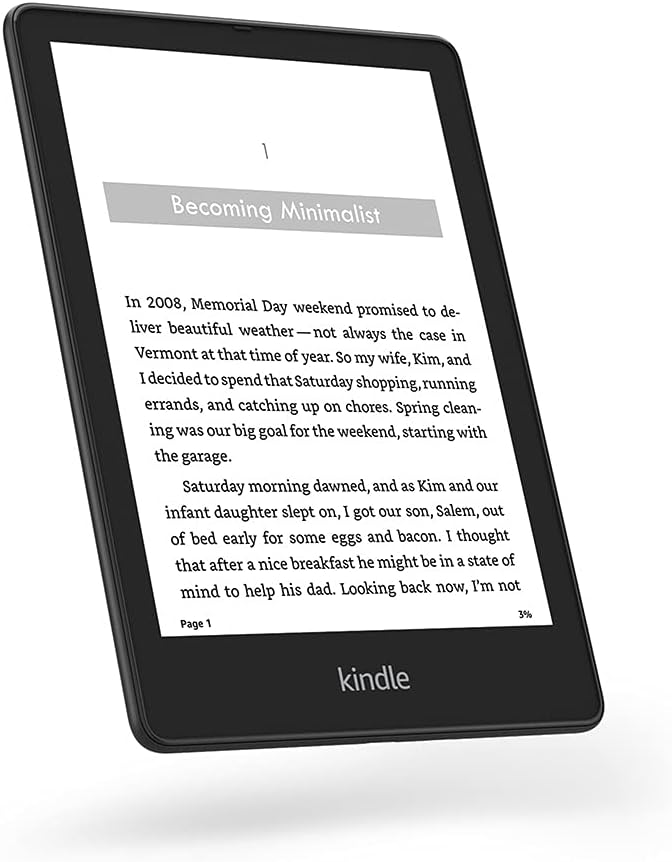 Amazon Kindle Paperwhite Signature Edition (32 GB) – With auto-adjusting front light, wireless charging, 6.8“ display, and up to 10 weeks of battery life – Without Lockscreen Ads – Black  thumbnail