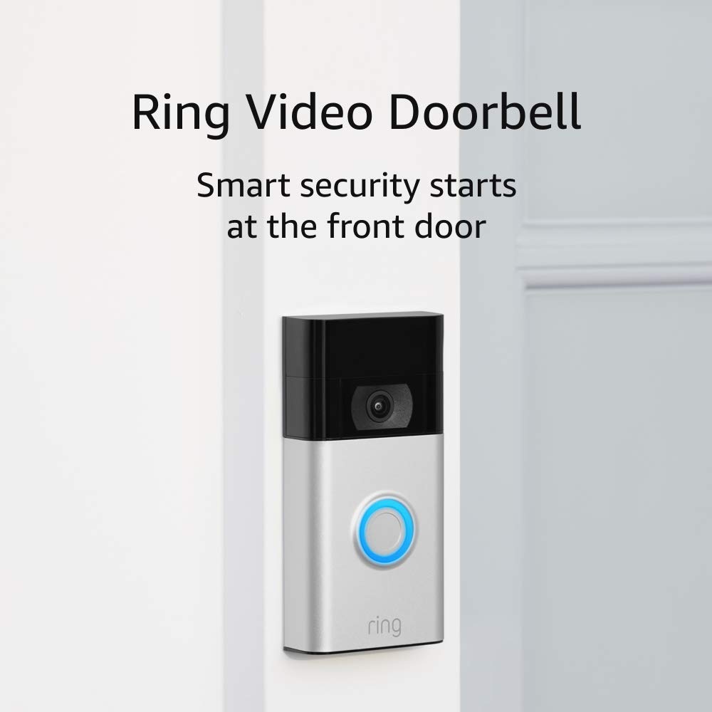 Ring Video Doorbell - 1080p HD video, improved motion detection, easy installation – Satin Nickel  thumbnail