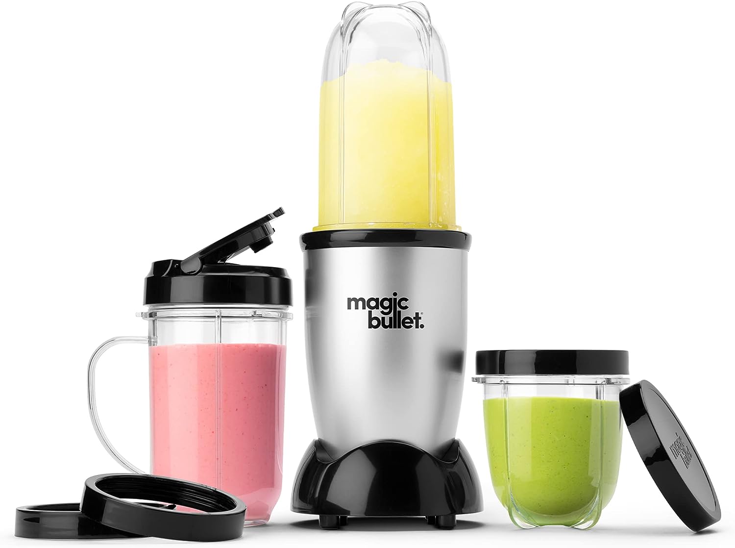 Magic Bullet Blender, Small, Silver, 11 Piece Set  thumbnail