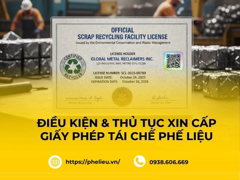 Giấy phép tái chế phế liệu: Điều kiện và thủ tục mới nhất thumbnail