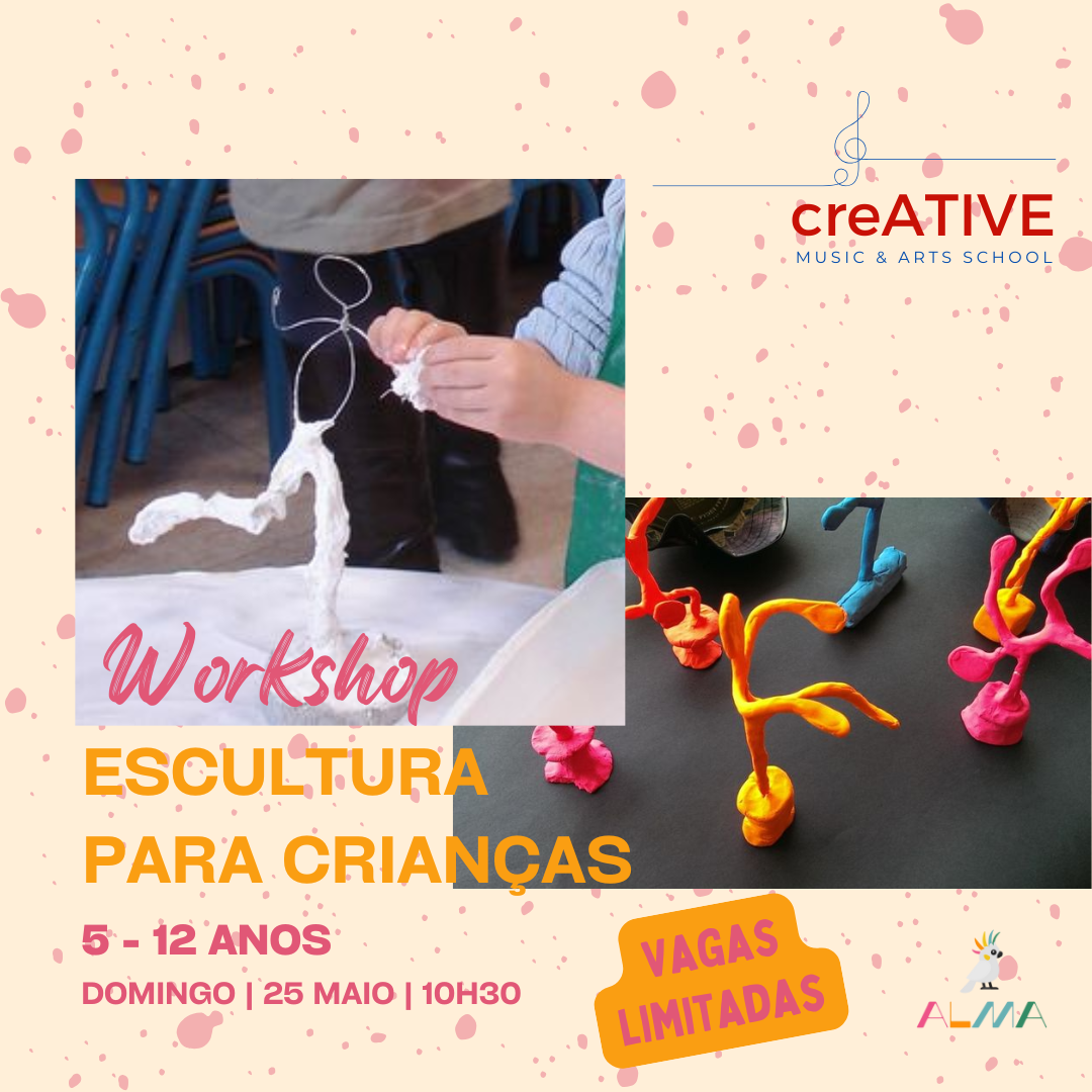 WORKSHOP DE ESCULTURA PARA CRIANÇAS "PRIMAVERA" (5-12 anos) | DOM., 25/MAI, 10h30 thumbnail