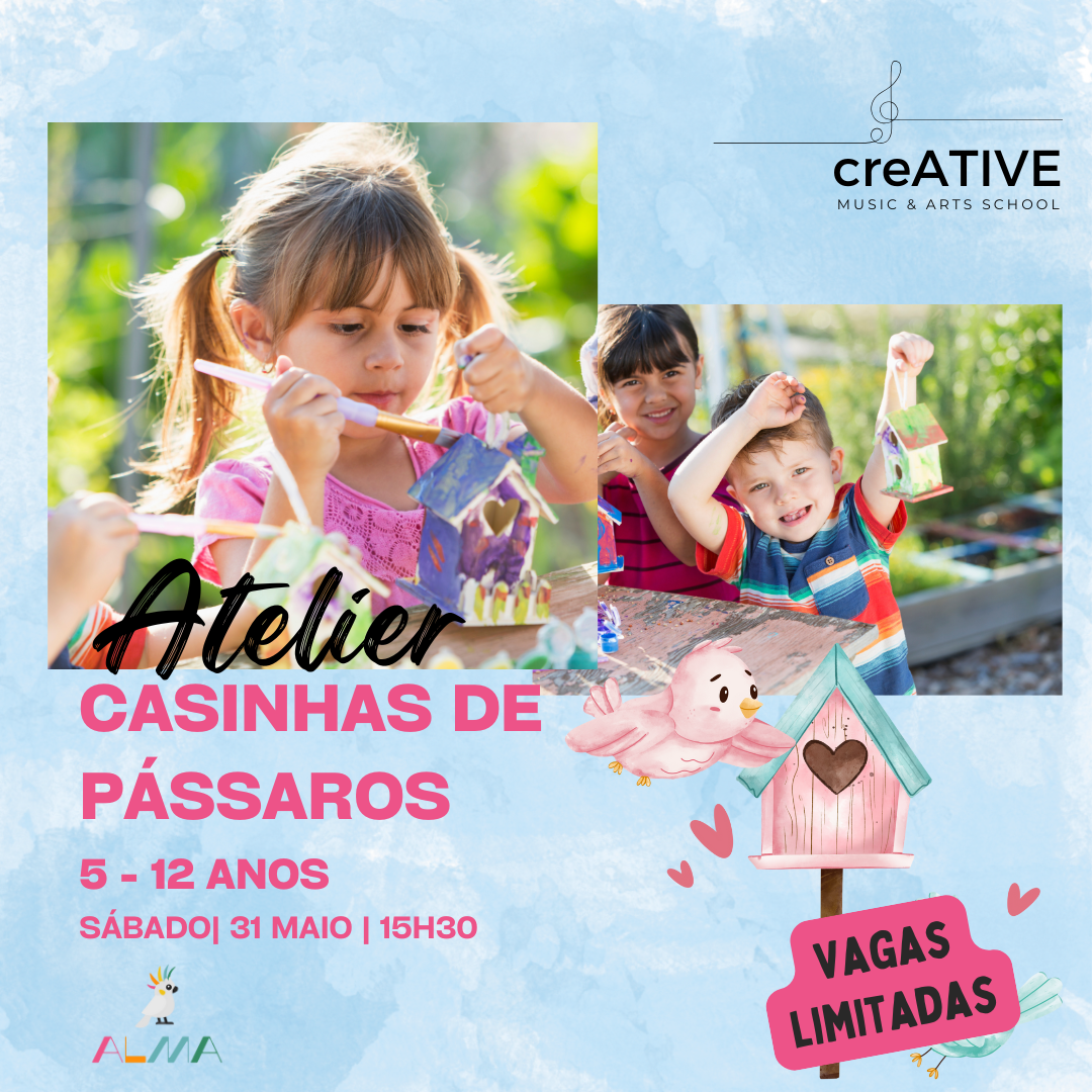 ATELIER CASINHAS DE PÁSSAROS 🦜(5 - 12 anos) | SÁB. 31/MAI, 15h30 thumbnail