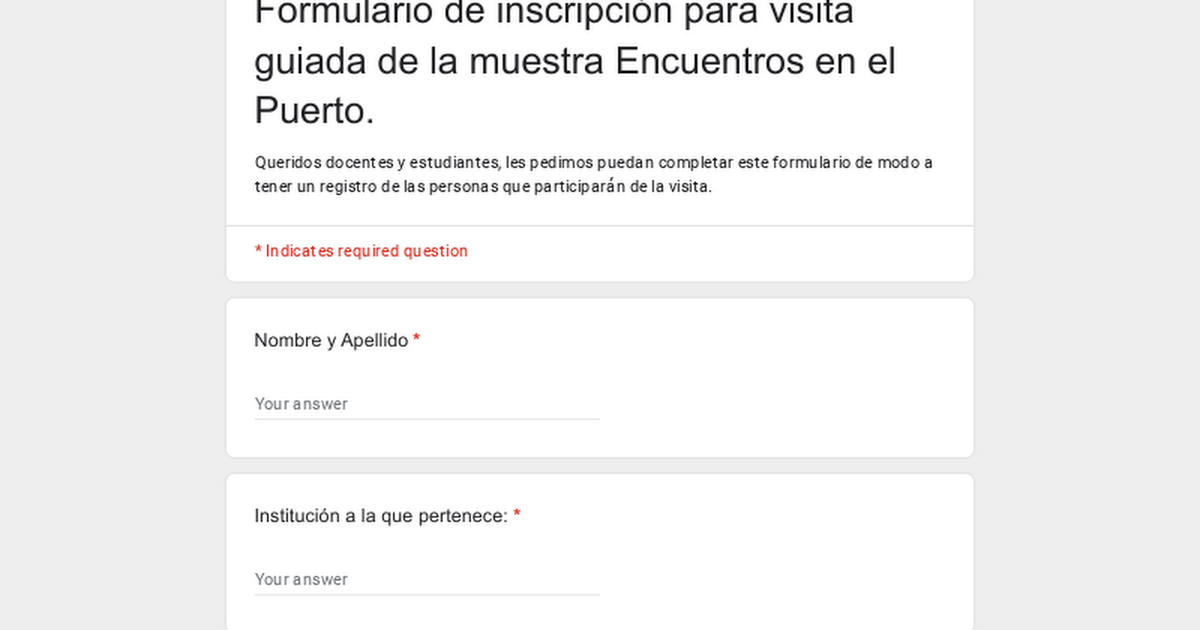Visita Guiada a la muestra ''Encuentros en el Puerto'' thumbnail