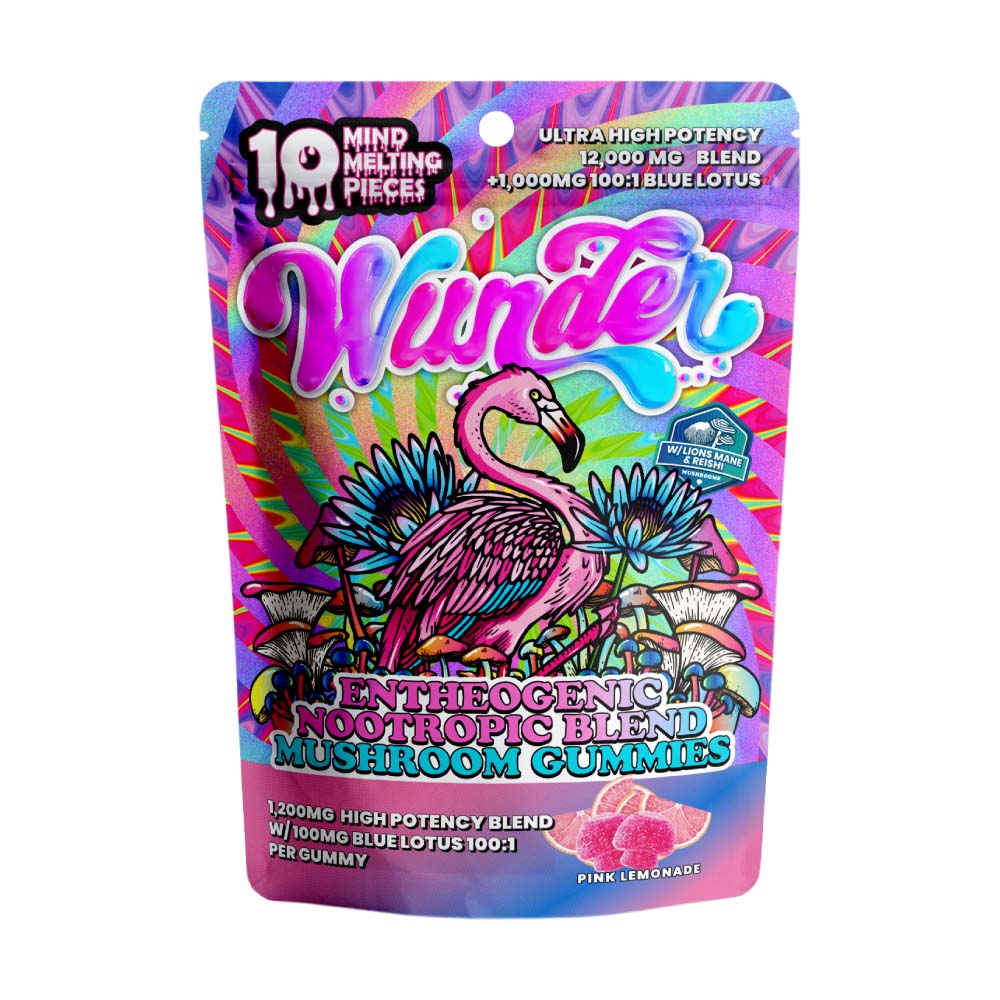 Wunder Entheogenic Nootropic + Blue Lotus - Pink Lemonade - Wunder Mushrooms thumbnail