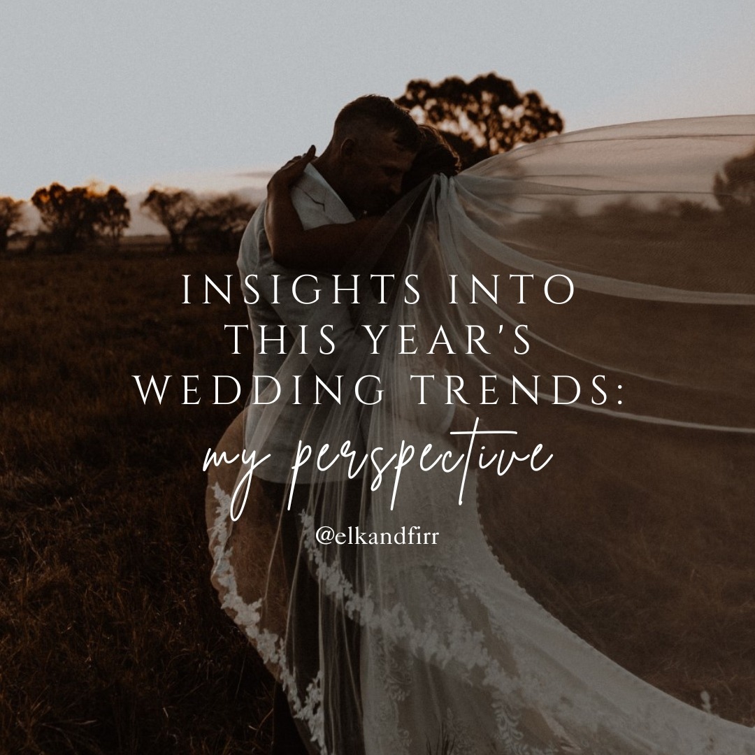 PRO TIPS 101:
Let's explore wedding trends! How do you feel about the upcoming trends for 2024?
 
Imagine this: dreamy, 