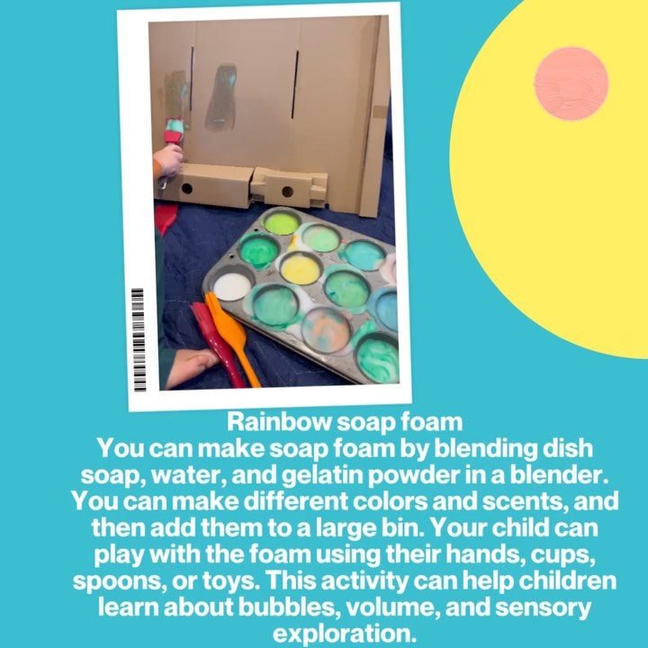 Sensory activity of the day!! I eye balled the ingredients so it was truly an experiment! Be sure to use hot/ warm water
